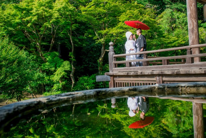 東京近郊で人気の和装前撮りロケーション 和装で挙げる結婚式 前撮り撮影の華雅苑